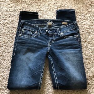 Silver Camden skinny jeans